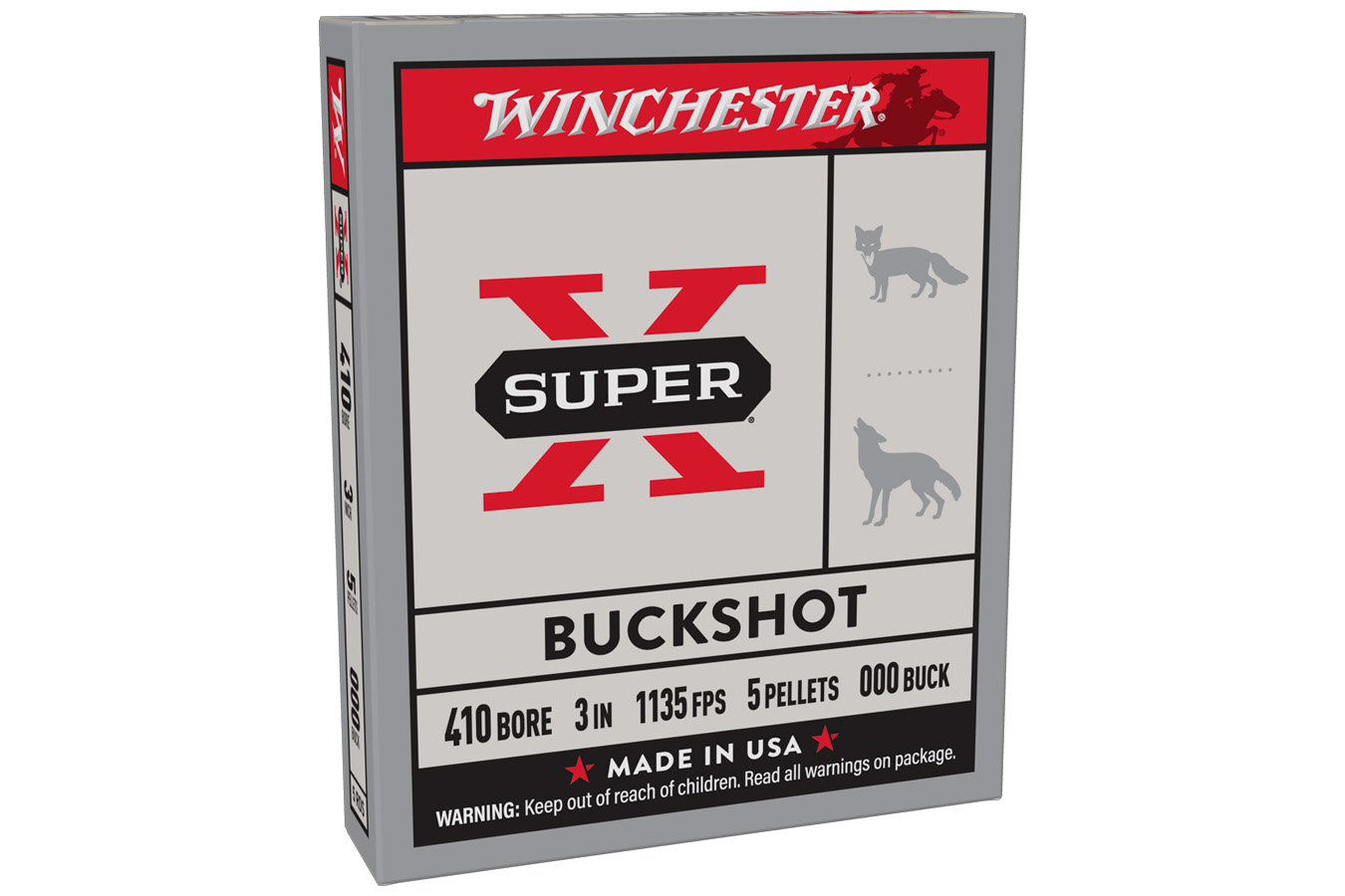 WINCHESTER AMMO 410 Ga 3 in 5 oz 000 Super X 5/Box